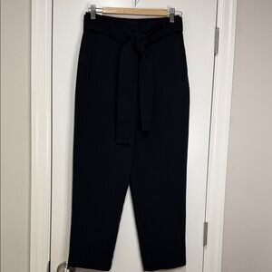 Wilfred Black Ankle Pants with Tie Waist